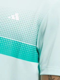 Adidas Shirts|Performance Allover Print Polo Shirt - Semi Flash Aqua