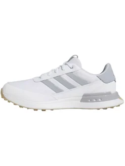 Adidas Mens Golf Shoes|S2G Wide Spikeless Golf Shoes - Ftwr White/Halo Silver/Gum4