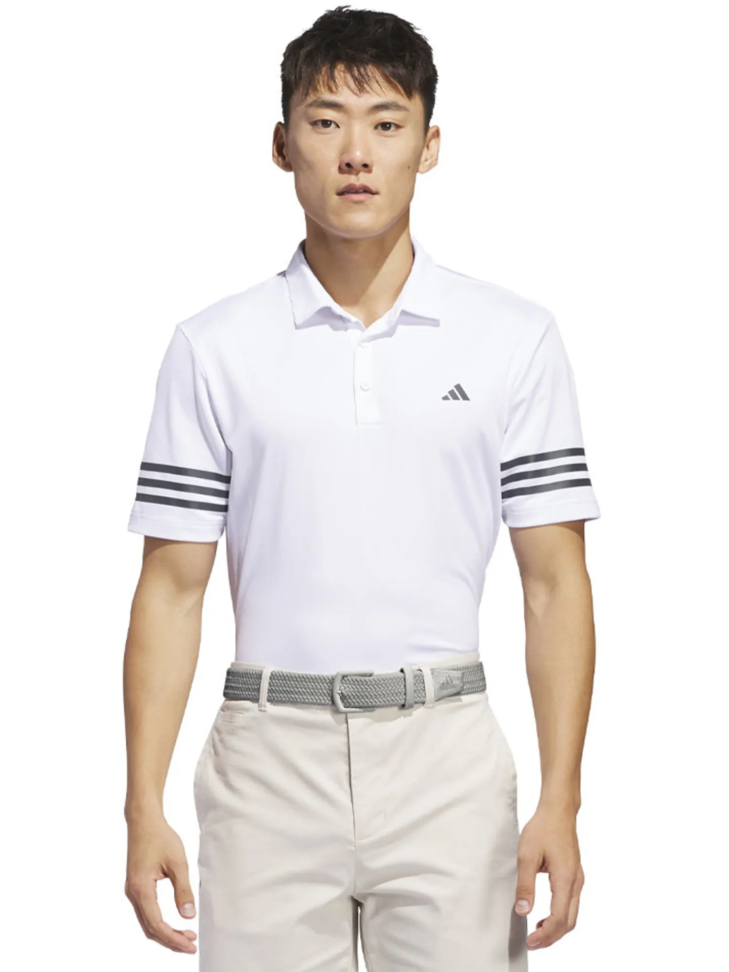 Adidas Clearance Clothing|3-Stripes Polo Shirt - White