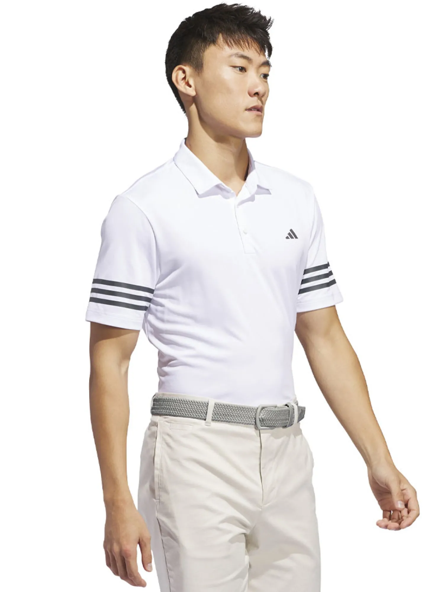 Adidas Clearance Clothing|3-Stripes Polo Shirt - White