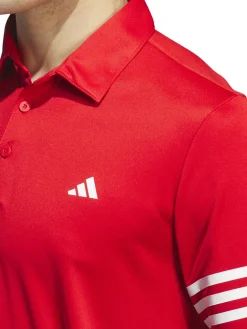 Adidas Clearance Clothing|3-Stripes Polo Shirt - Better Scarlet