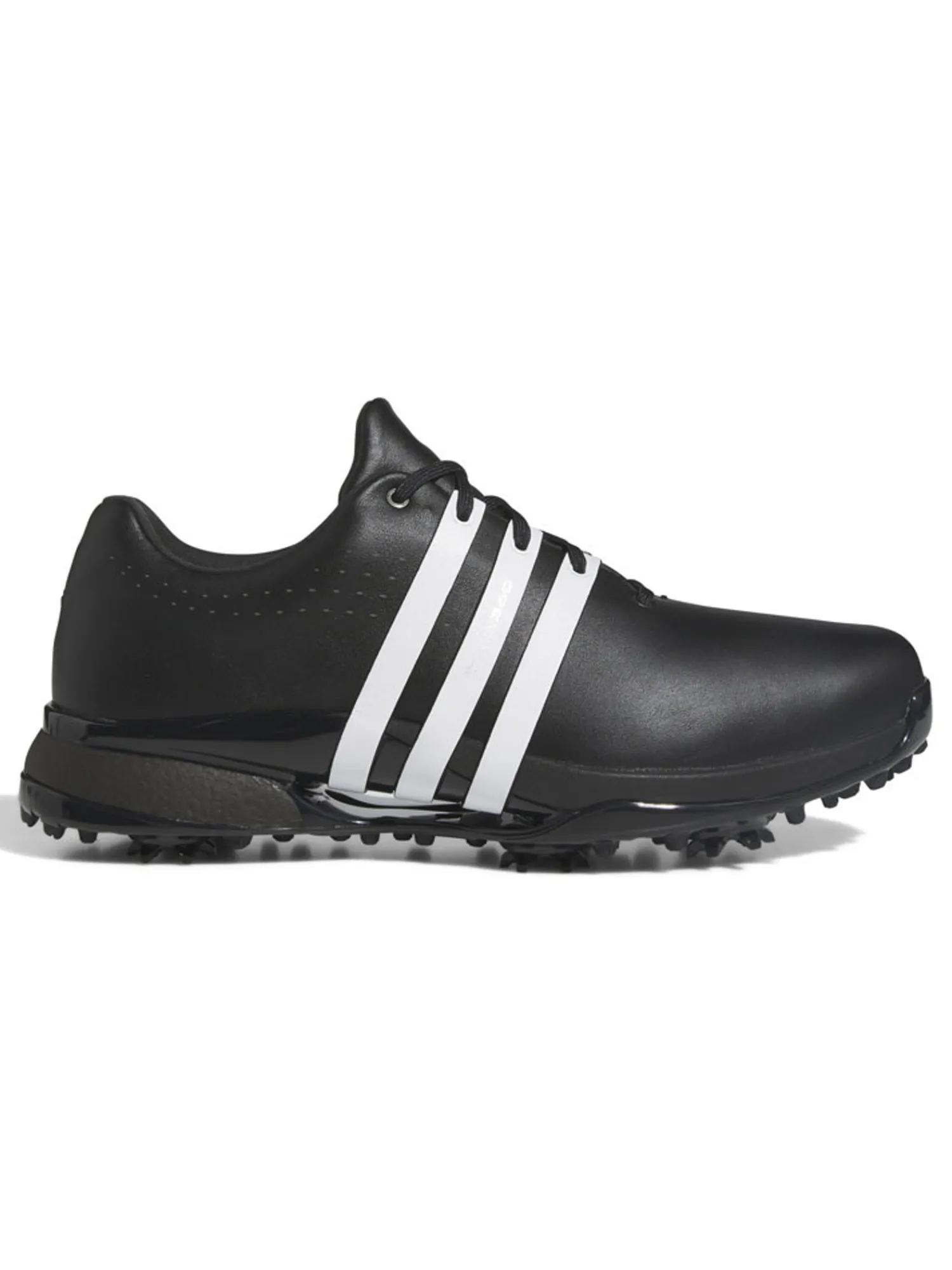 Adidas Mens Golf Shoes|Tour360 24 Boost Golf Shoes (Wide Fit) - Core Black/Ftwr White