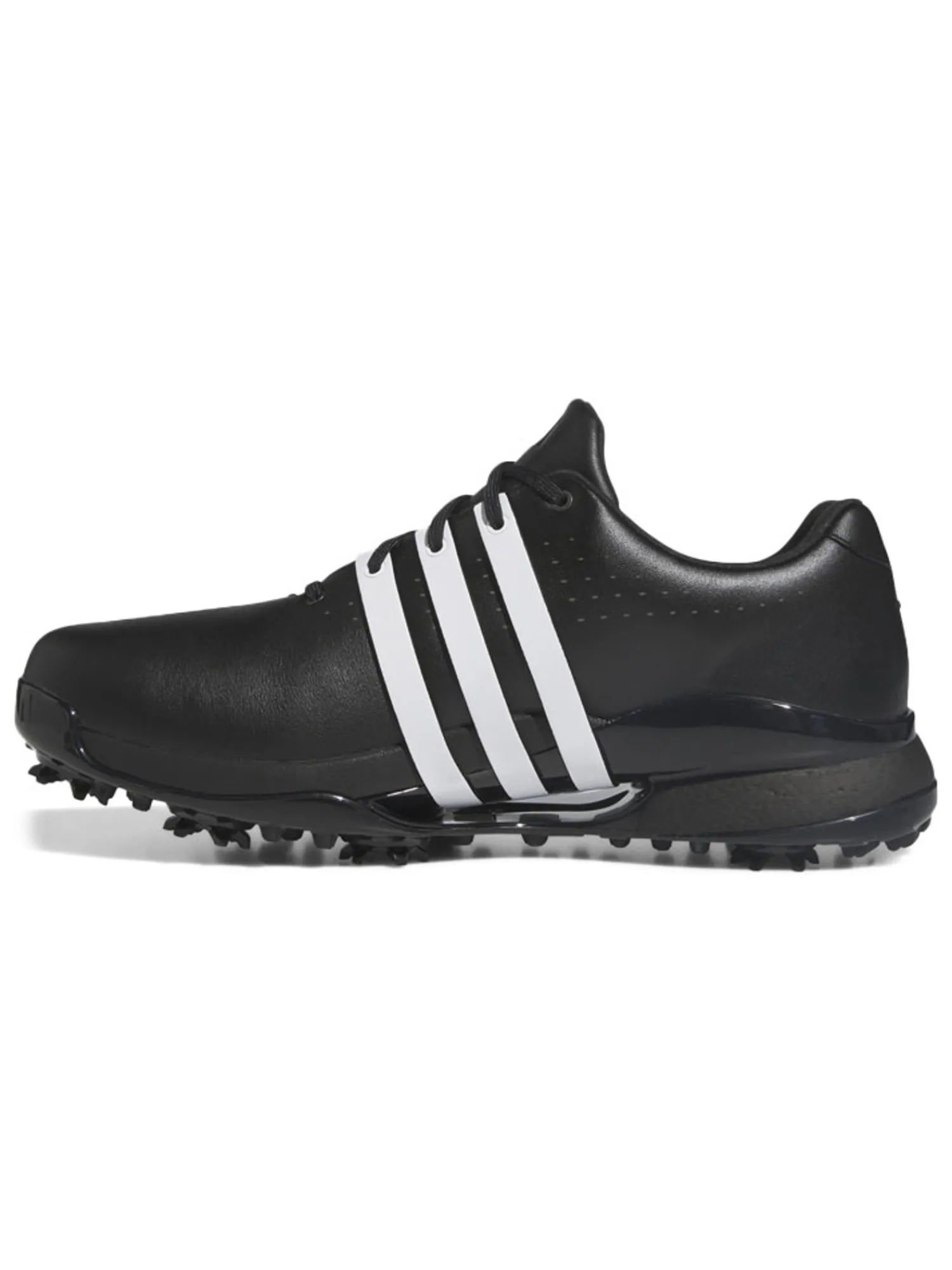 Adidas Mens Golf Shoes|Tour360 24 Boost Golf Shoes (Wide Fit) - Core Black/Ftwr White