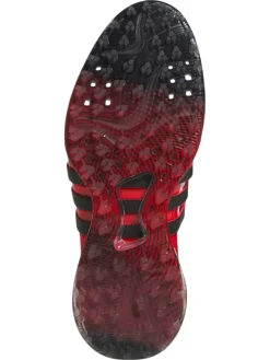 Adidas Mens Golf Shoes|Tour360 25 Wide Spikeless Golf Shoes - Ftwr White/Core Black/Lucid Red