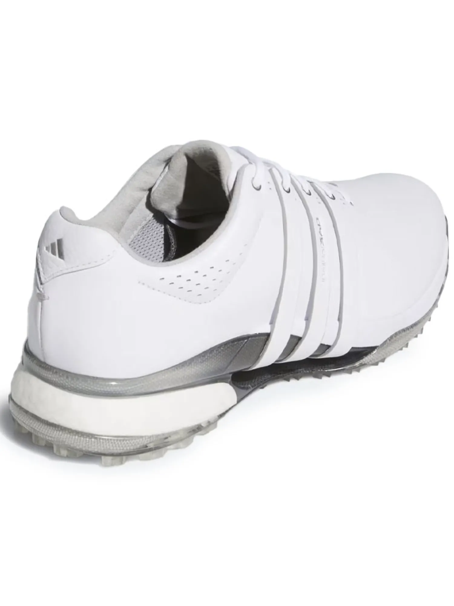 Adidas Mens Golf Shoes|Tour360 25 Wide Spikeless Golf Shoes - Ftwr White/Ftwr White/Silver Met.