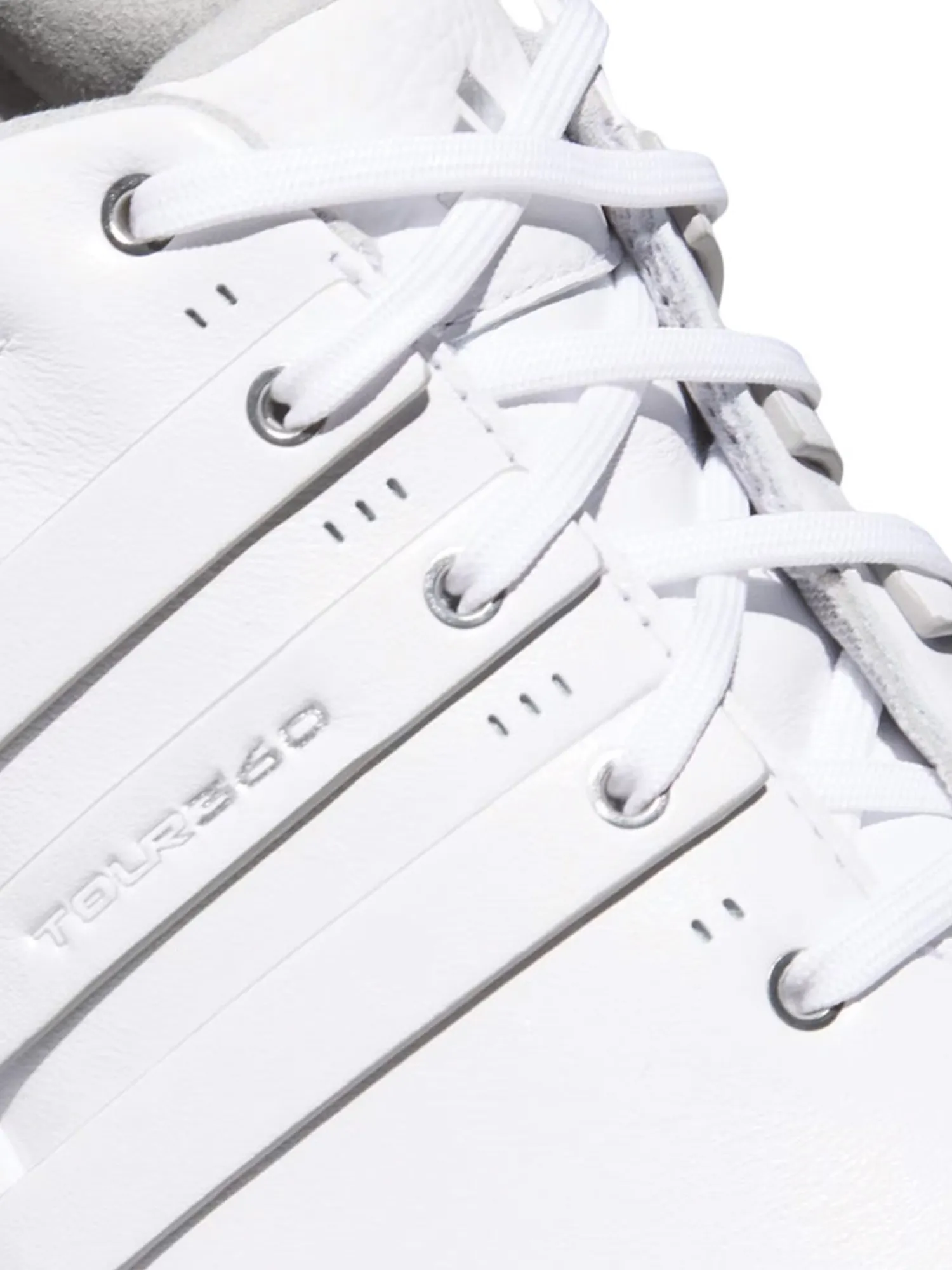 Adidas Mens Golf Shoes|Tour360 25 Wide Spikeless Golf Shoes - Ftwr White/Ftwr White/Silver Met.
