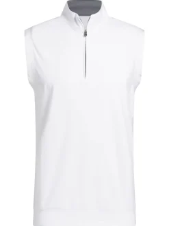 Adidas Vests|Ultimate365 Classic Quarter-Zip Vest - White