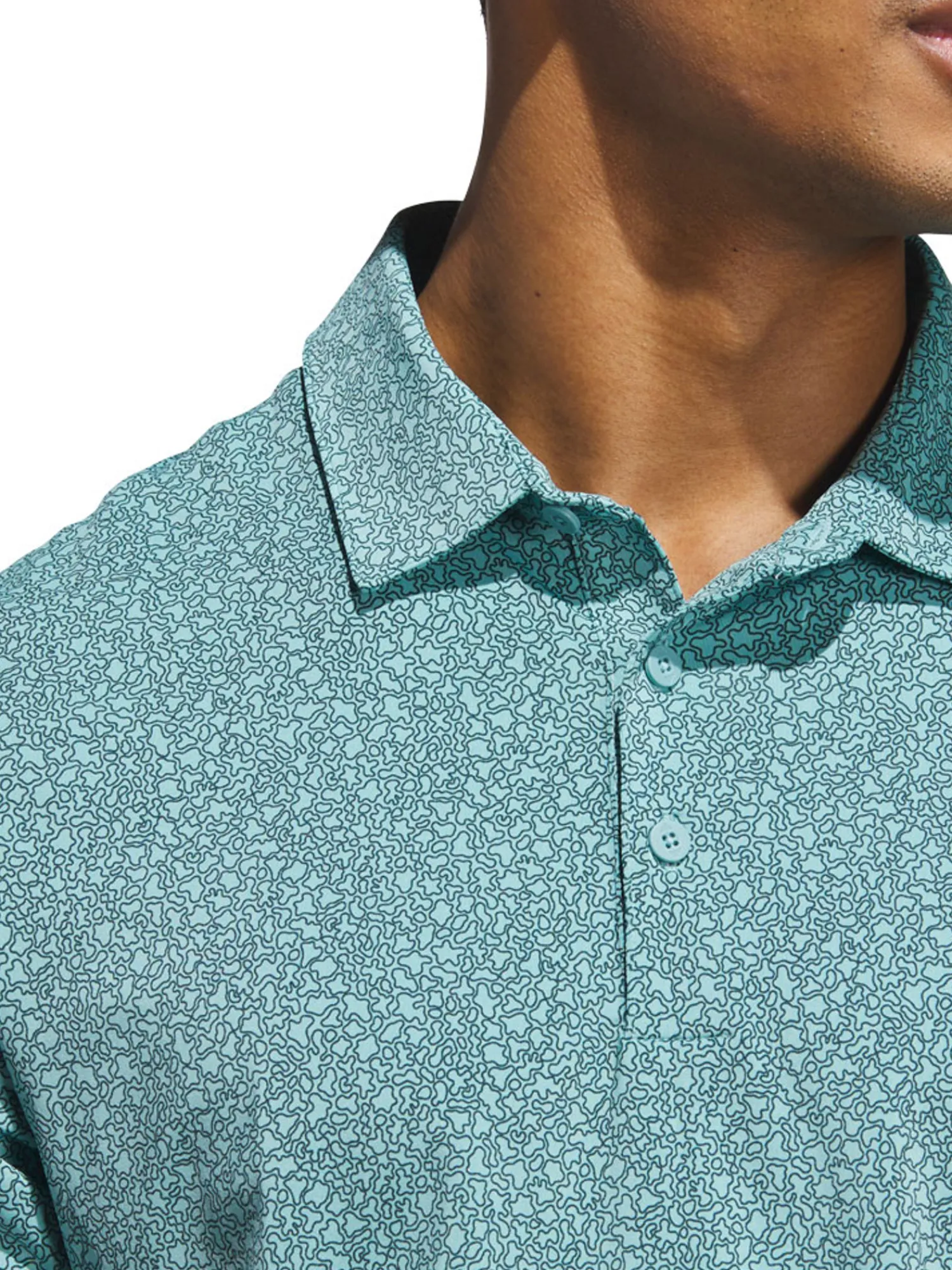 Adidas Shirts|Ultimate365 Mini Bunker Polo Shirt - Mint Tone