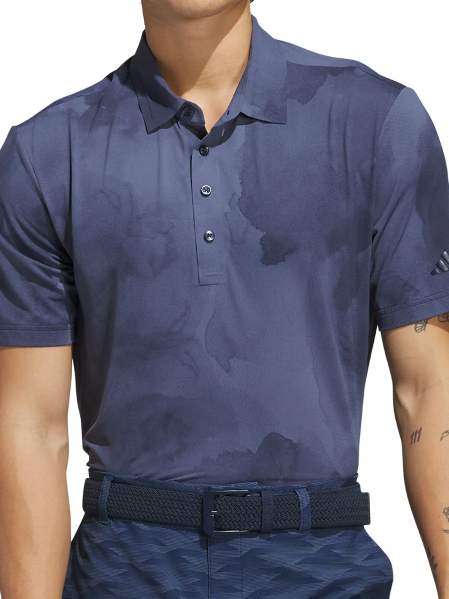 Adidas Shirts|Ultimate365 Printed Cool Feeling Tour Polo Shirt - Collegiate Navy