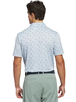 Adidas Shirts|Ultimate365 Printed Mesh Polo Shirt - Wonder Blue/Collegiate Navy