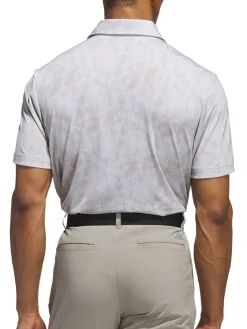 Adidas Shirts|Ultimate365 Textured Print Polo Shirt - Alumina/Putty Beige