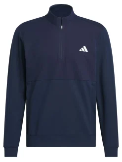 Adidas Jumpers|Ultimate365 Tour Twistknit Quarter Zip Pullover - Collegiate Navy