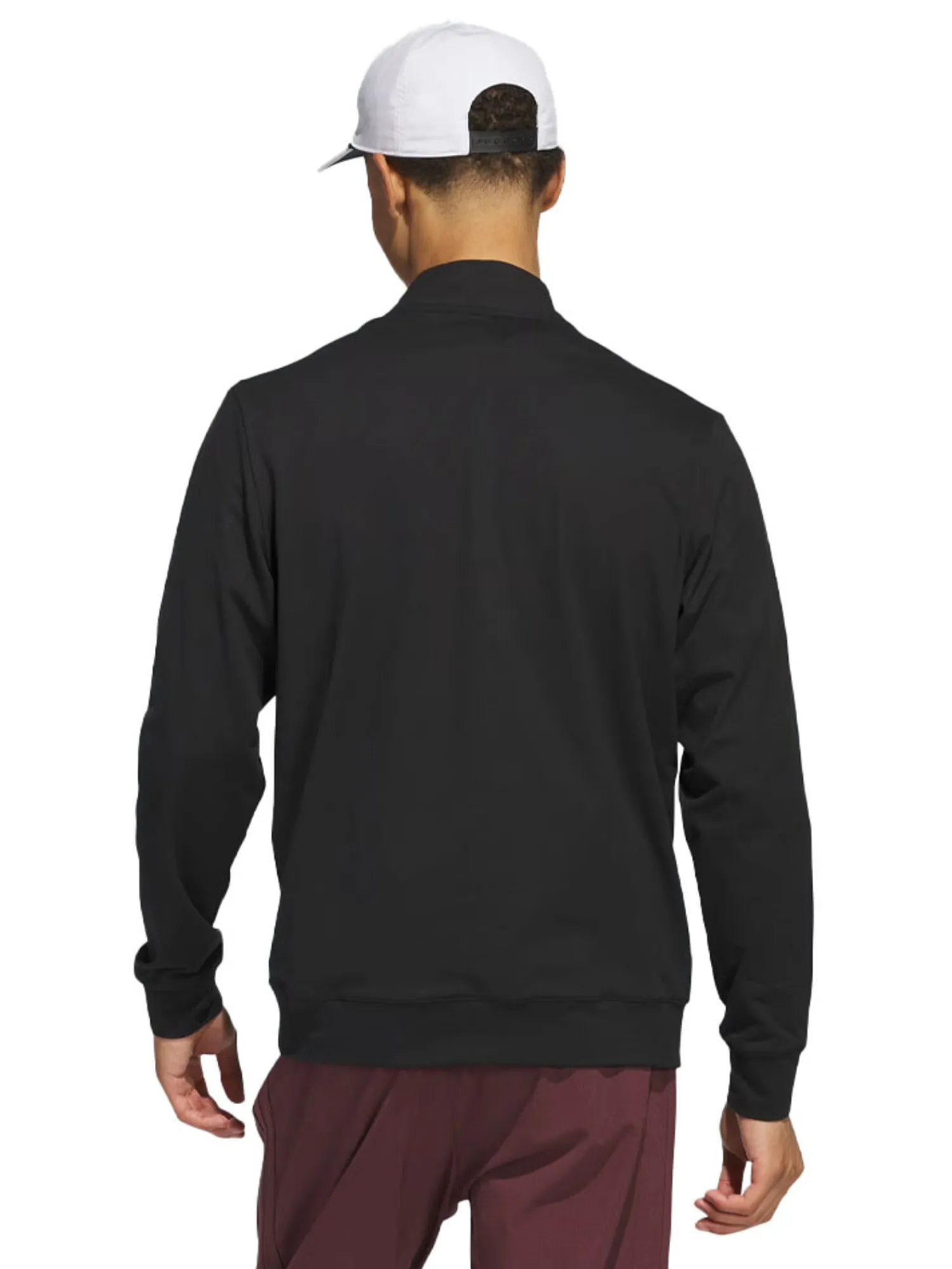 Adidas Jumpers|Ultimate365 Tour Twistknit Quarter Zip Pullover - Black