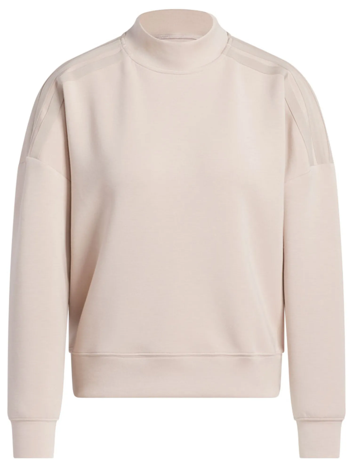 Adidas Jumpers|Womens Beyond Spacer Mock Layer Sweatshirt - Wonder Taupe