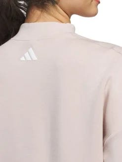 Adidas Jumpers|Womens Beyond Spacer Mock Layer Sweatshirt - Wonder Taupe
