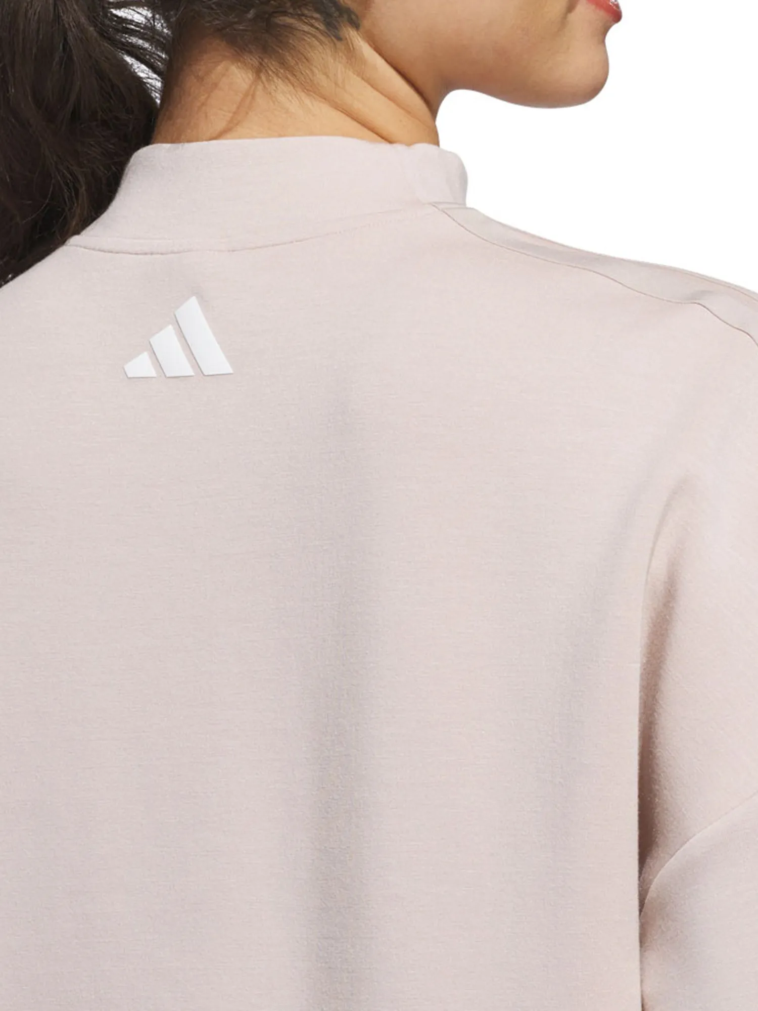 Adidas Jumpers|Womens Beyond Spacer Mock Layer Sweatshirt - Wonder Taupe