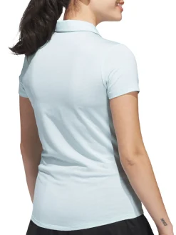 Adidas Shirts|Womens Ottoman Short Sleeve Polo Shirt - Semi Flash Aqua