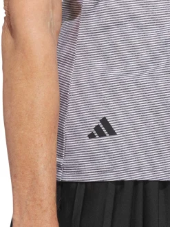 Adidas Shirts|Womens Ottoman Short Sleeve Polo Shirt - Black