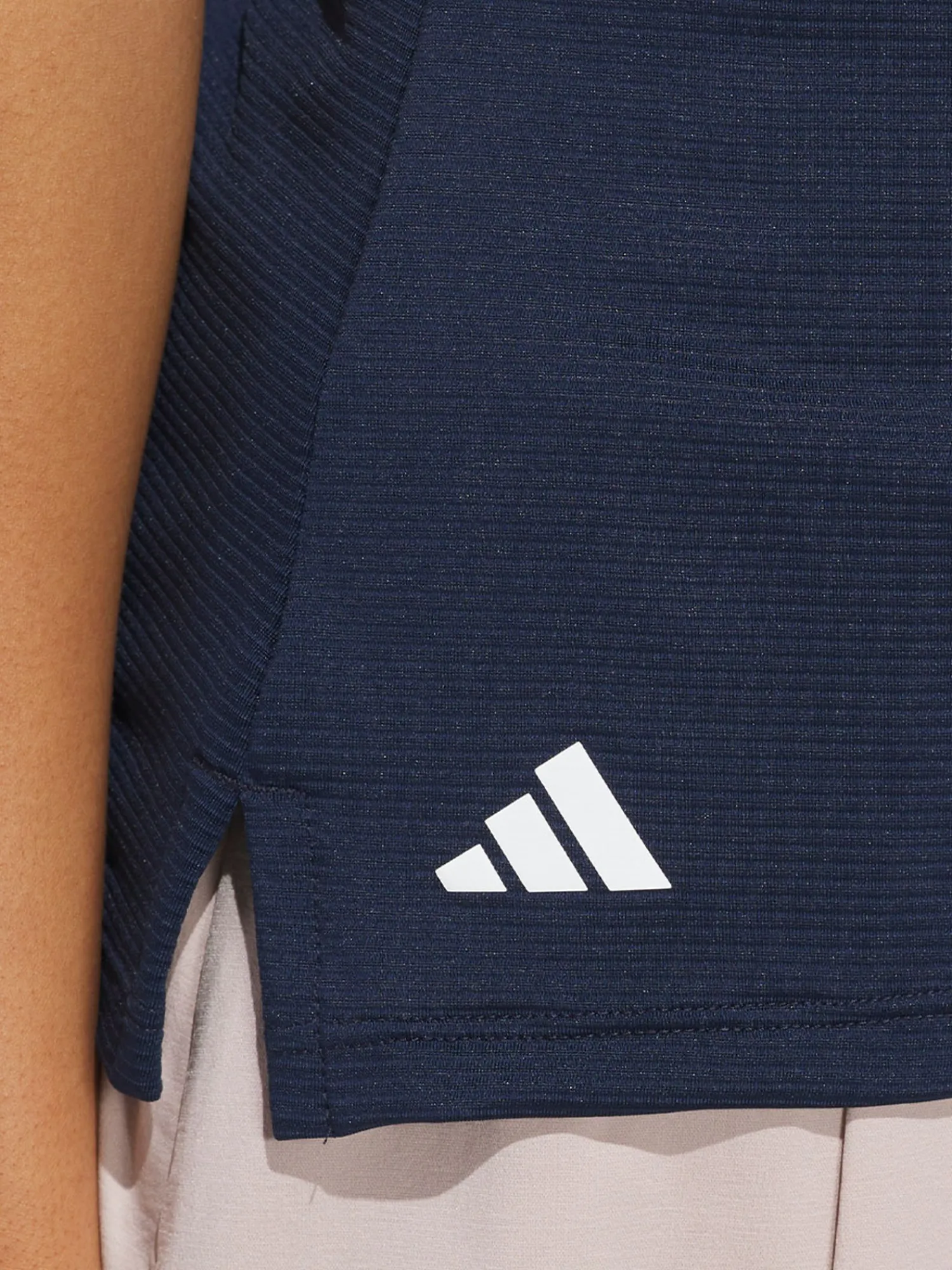 Adidas Shirts|Womens Ottoman Sleeveless Polo Shirt - Collegiate Navy