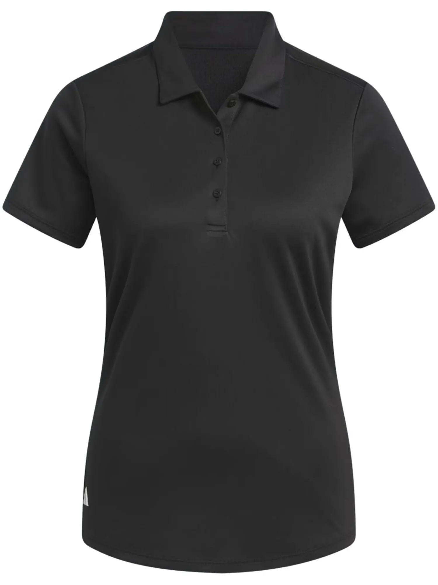 Adidas Shirts|Womens Solid Performance Short Sleeve Polo Shirt - Black