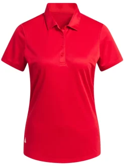 Adidas Shirts|Womens Solid Performance Short Sleeve Polo Shirt - Collegiate Red