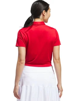 Adidas Shirts|Womens Solid Performance Short Sleeve Polo Shirt - Collegiate Red
