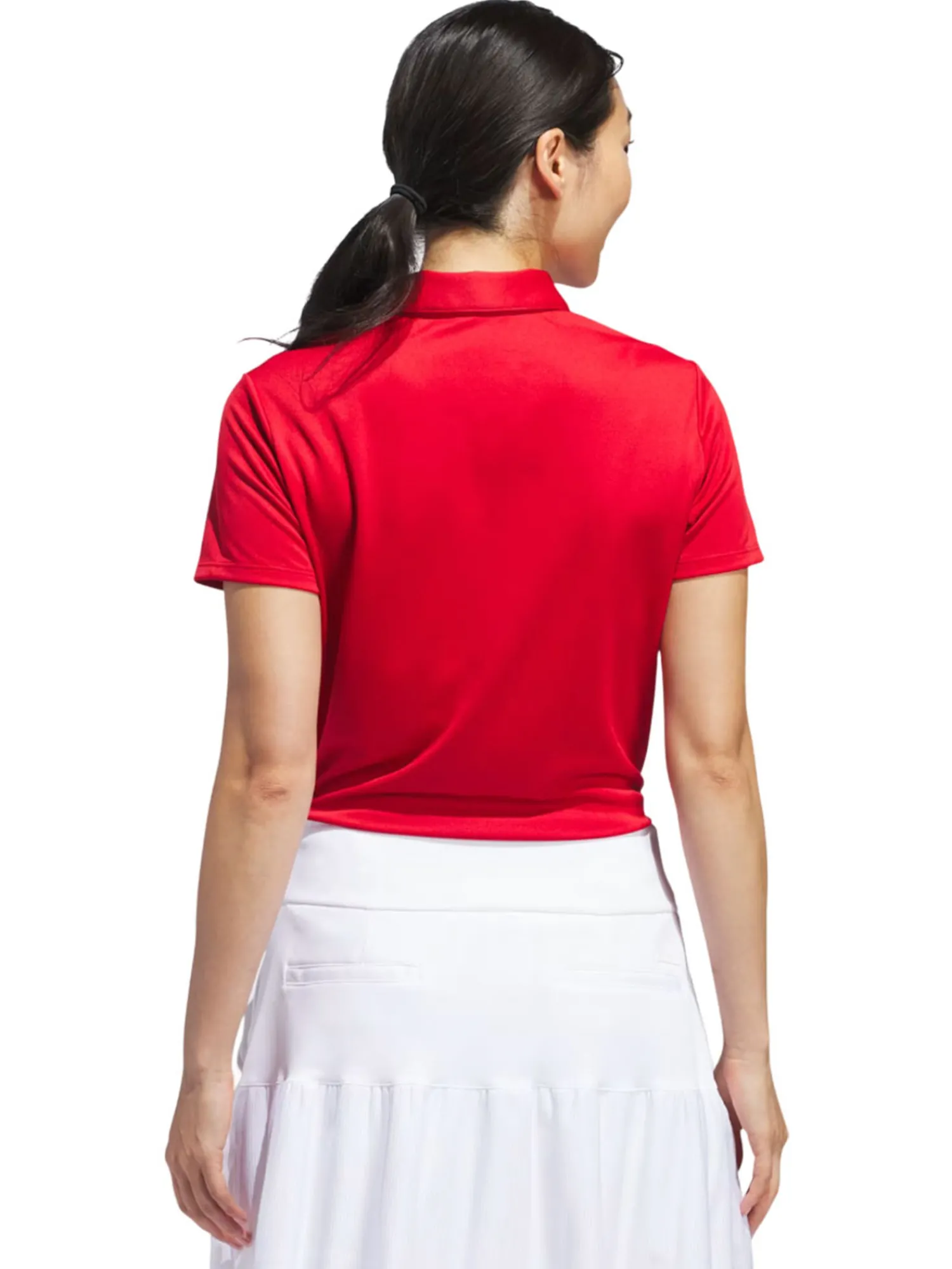 Adidas Shirts|Womens Solid Performance Short Sleeve Polo Shirt - Collegiate Red