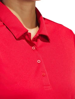 Adidas Shirts|Womens Solid Performance Short Sleeve Polo Shirt - Collegiate Red