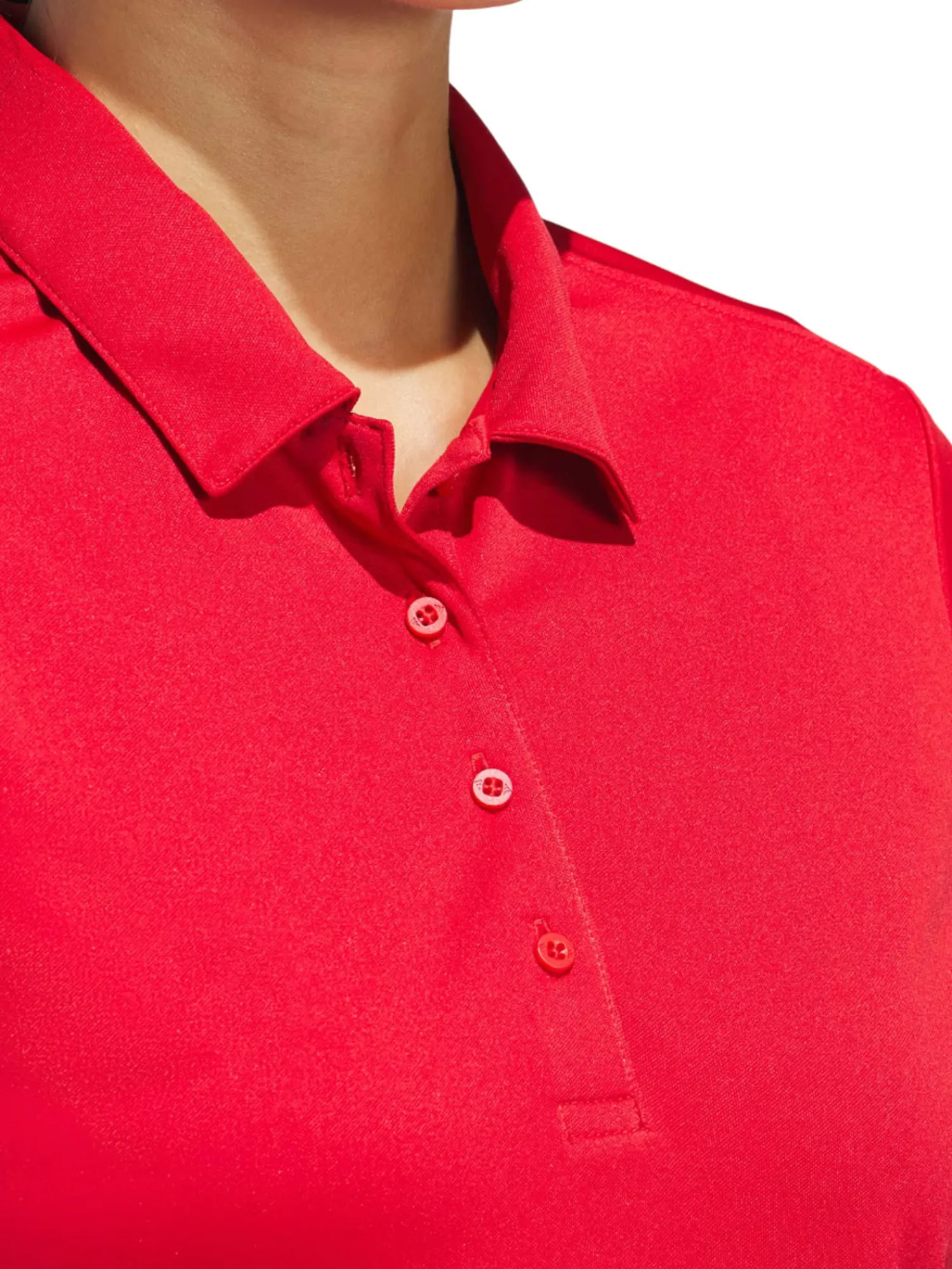 Adidas Shirts|Womens Solid Performance Short Sleeve Polo Shirt - Collegiate Red