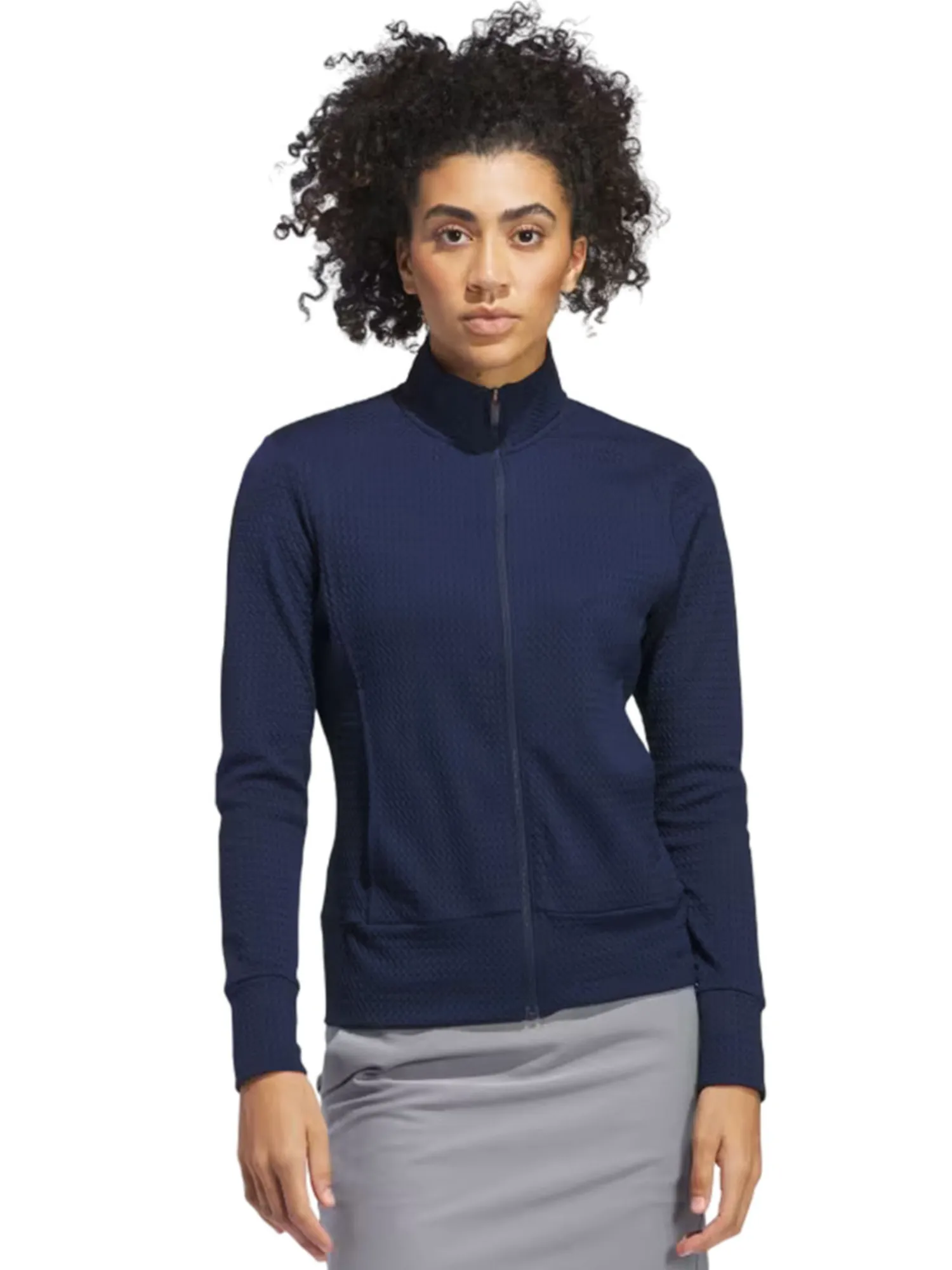 Adidas Jumpers|Womens Ultimate365 Texture Jacket - Collegiate Navy
