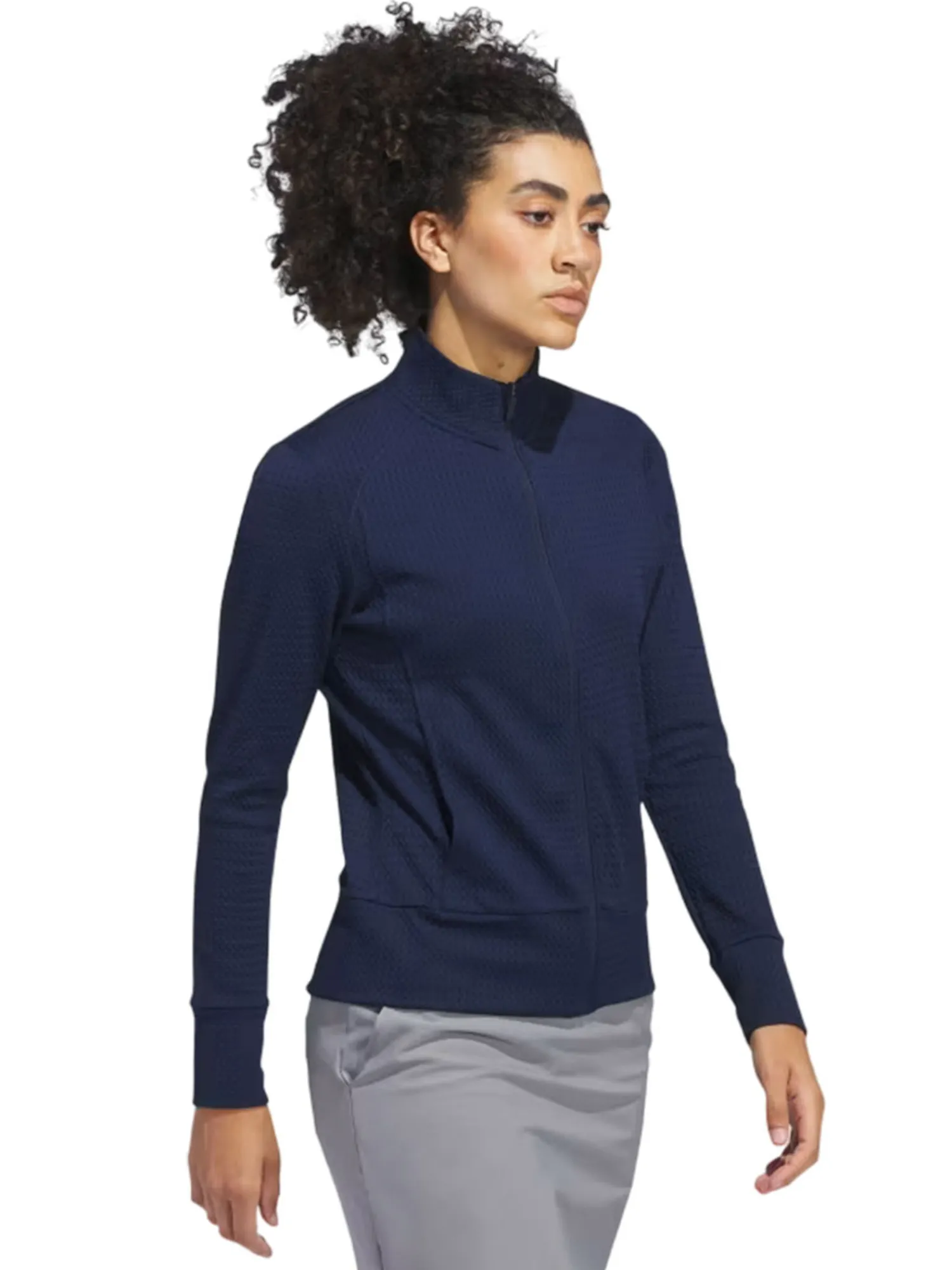 Adidas Jumpers|Womens Ultimate365 Texture Jacket - Collegiate Navy