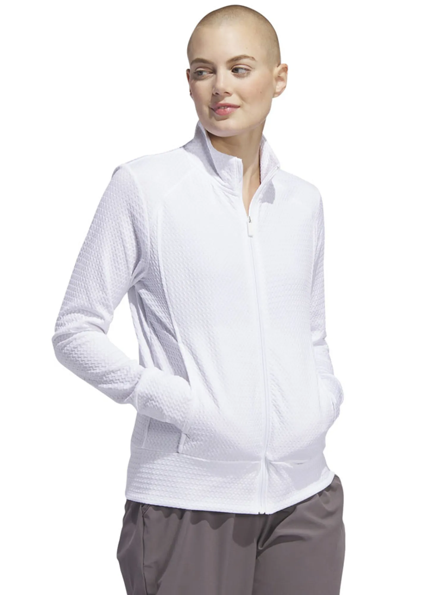 Adidas Jumpers|Womens Ultimate365 Texture Jacket - White