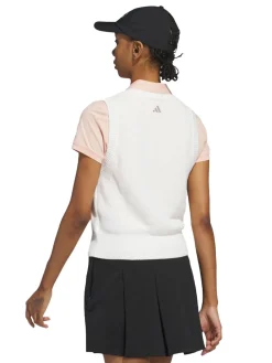 Adidas Vests|Womens Ultimate365 Tour Knit Vest - White