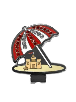 Cutter & Buck Ball Markers|Ahead Crystal Hat Clip - Beach Umbrella