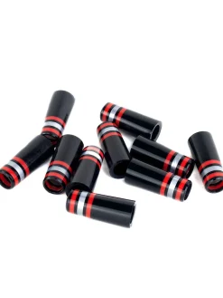 BB&F Co. Ferrules|BB&F Co Ferrule 1.3 Inch - Scarlet + Silver (10 Pack)