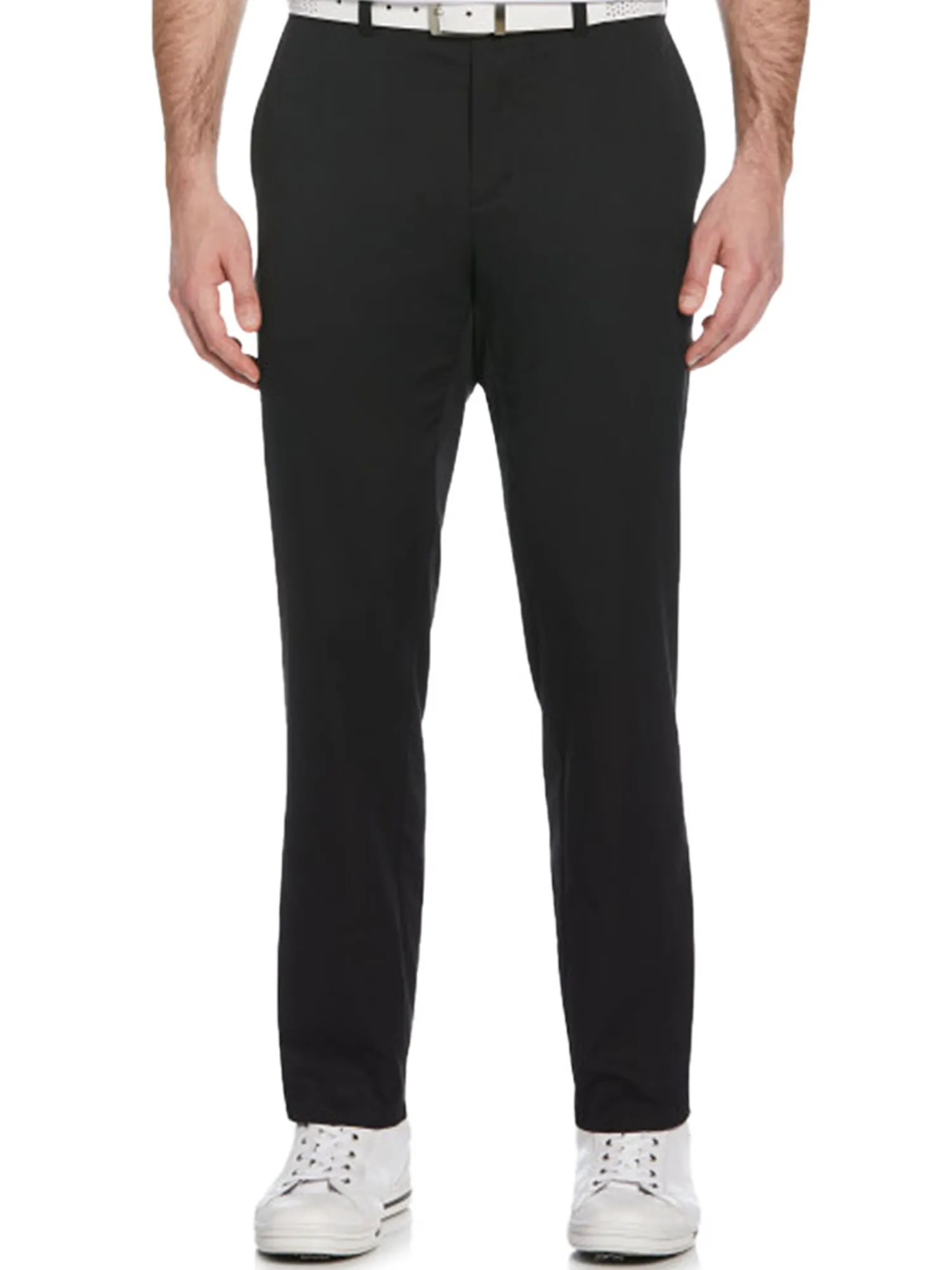 Ben Hogan Pants|Active Waistband Flat Front Golf Pant - Caviar