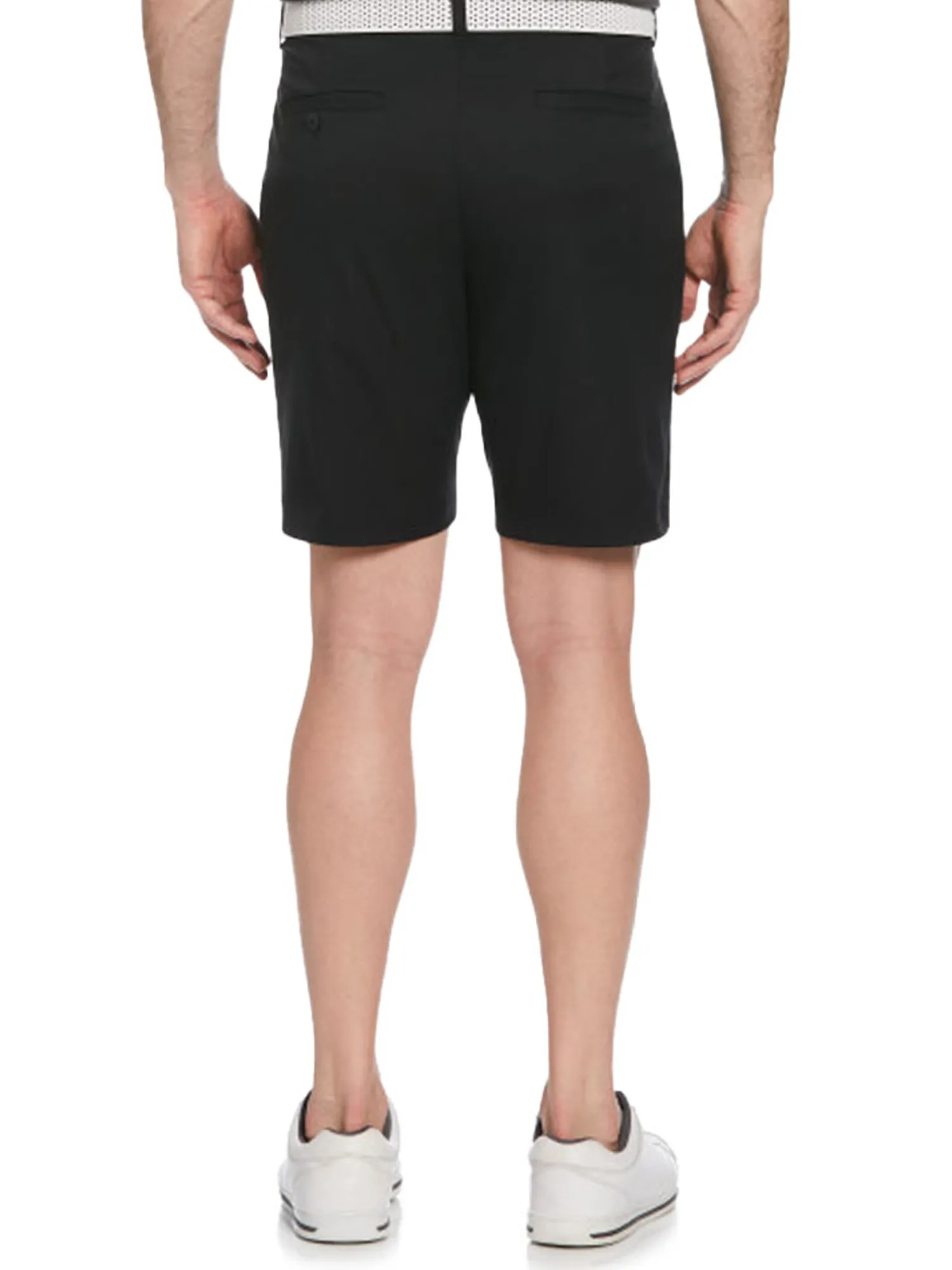 Ben Hogan Shorts|Active Waistband Flat Front 9-Inch Golf Short - Caviar