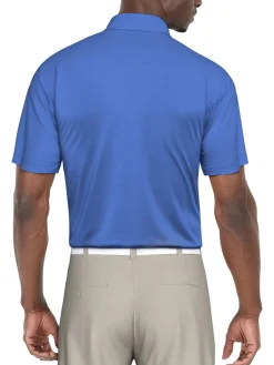 Ben Hogan Shirts|Fine Line Stripe Polo Shirt - Palace Blue