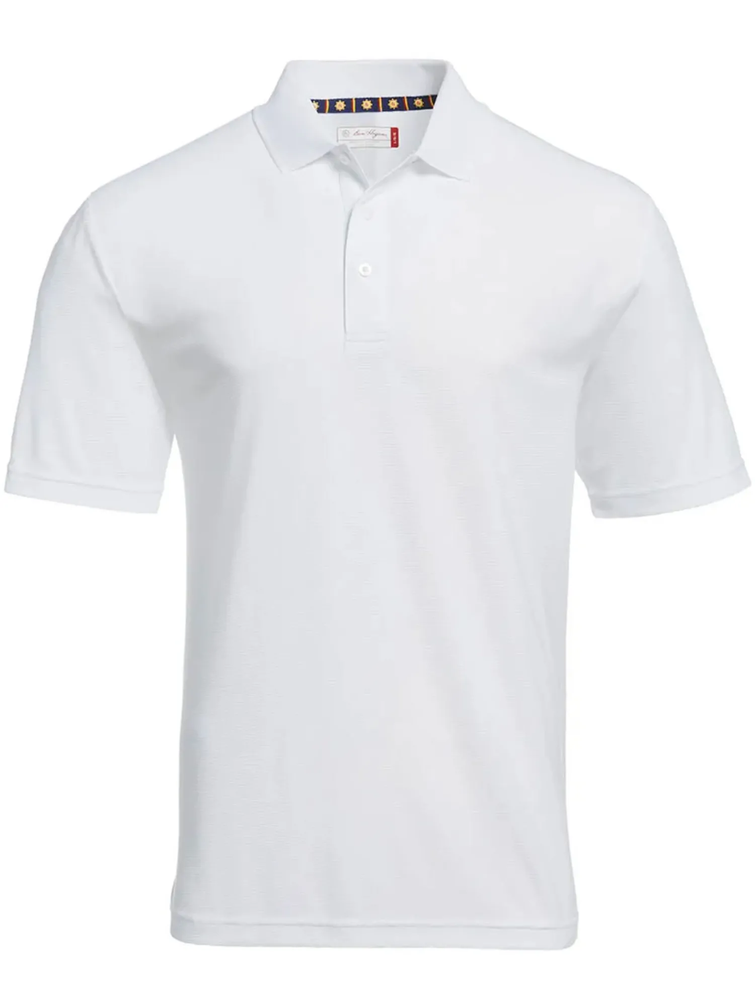 Ben Hogan Shirts|Mini Ottoman Textured Polo Shirt - Bright White