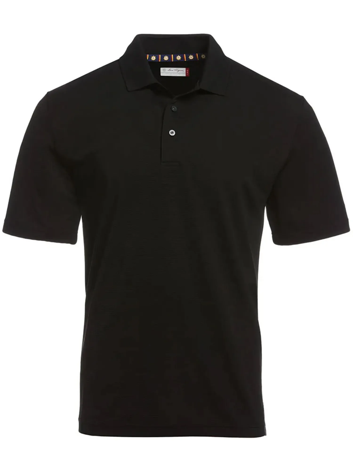 Ben Hogan Shirts|Mini Ottoman Textured Polo Shirt - Caviar