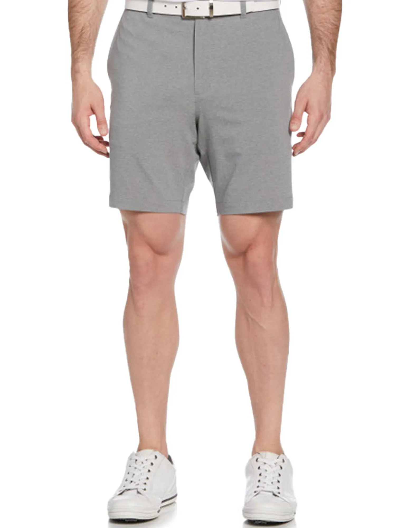 Ben Hogan Shorts|Performance Flat Front 8-Inch Golf Short - Dark Heather Grey