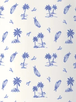 Ben Hogan Shirts|Tropical Golf Print Polo Shirt - Bright White