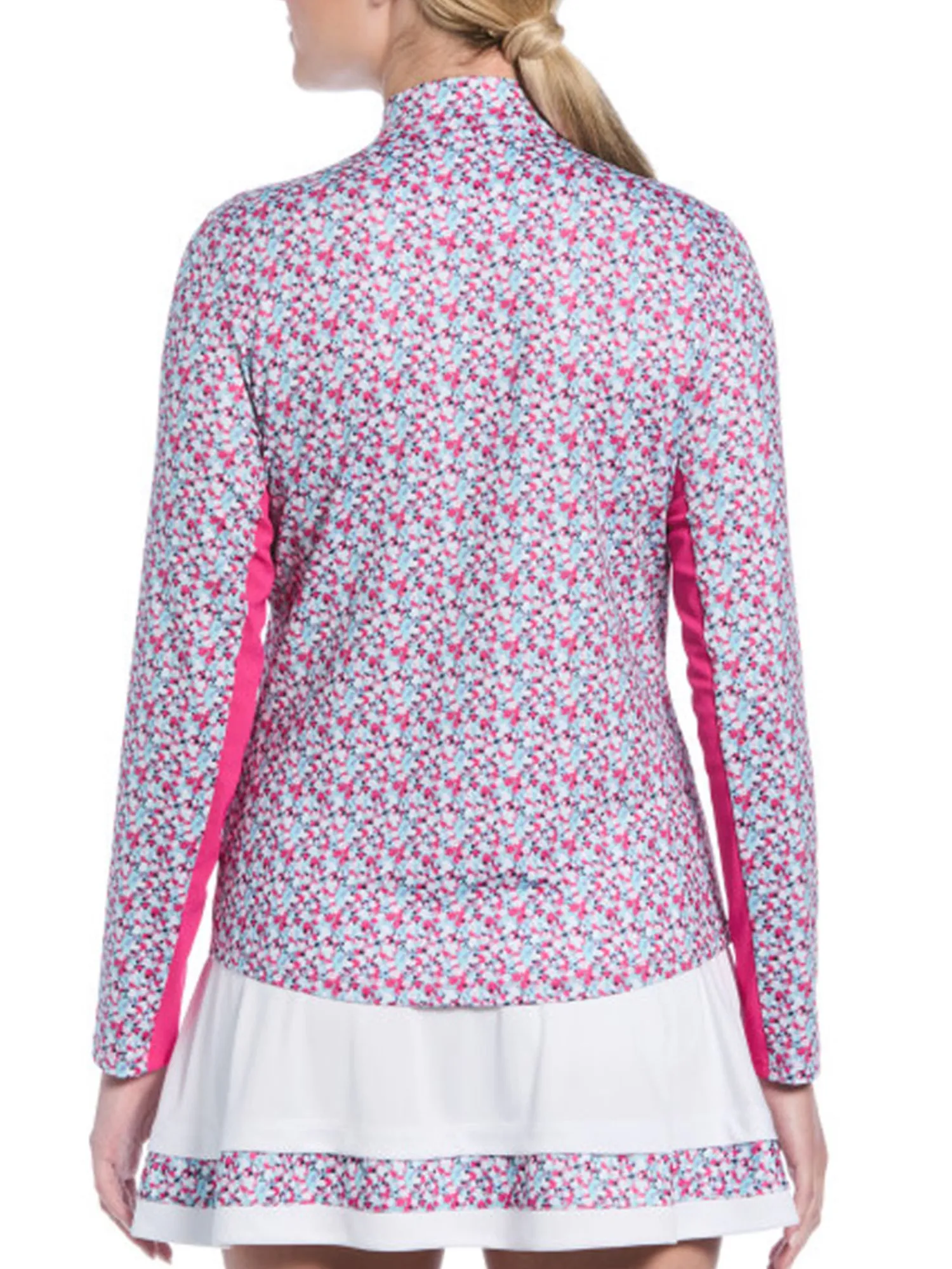 Ben Hogan Shirts|Women's Floral Sun Protection Long Sleeve Top - Fuchsia Purple
