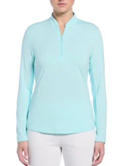 Ben Hogan Shirts|Women's Solid Sun Protection Long Sleeve Top - Waterspout