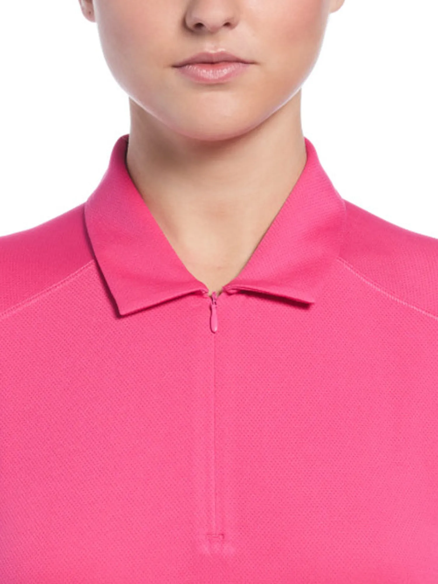 Ben Hogan Shirts|Women's Solid Ventilation Polo - Fuchsia Purple