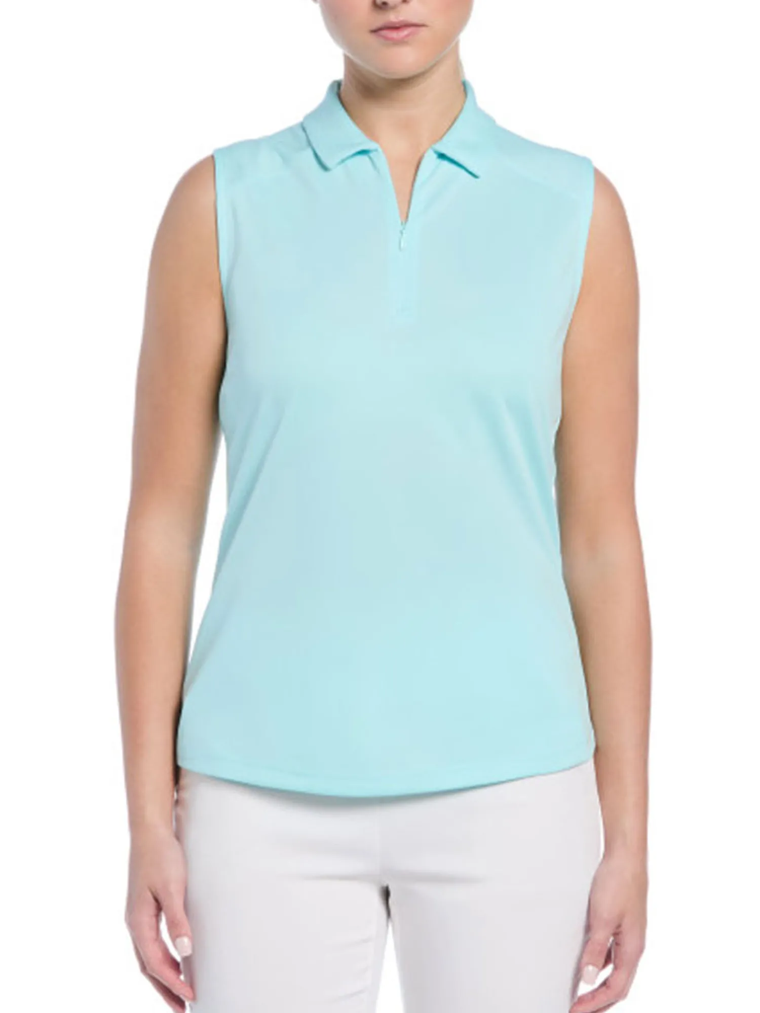 Ben Hogan Shirts|Women's Solid Ventilation Sleeveless Polo - Waterspout