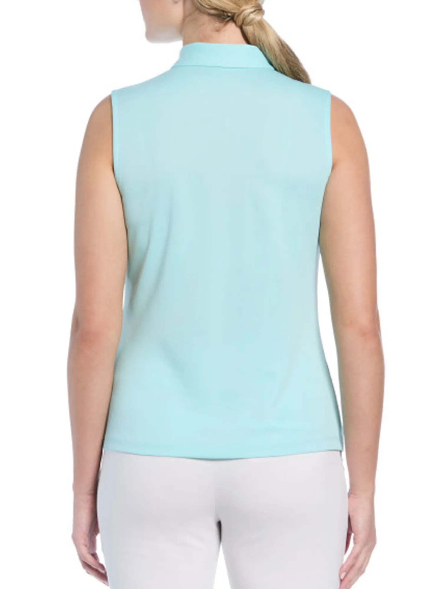 Ben Hogan Shirts|Women's Solid Ventilation Sleeveless Polo - Waterspout