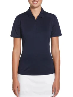 Ben Hogan Shirts|Women's Solid Ventilation Polo - Peacoat