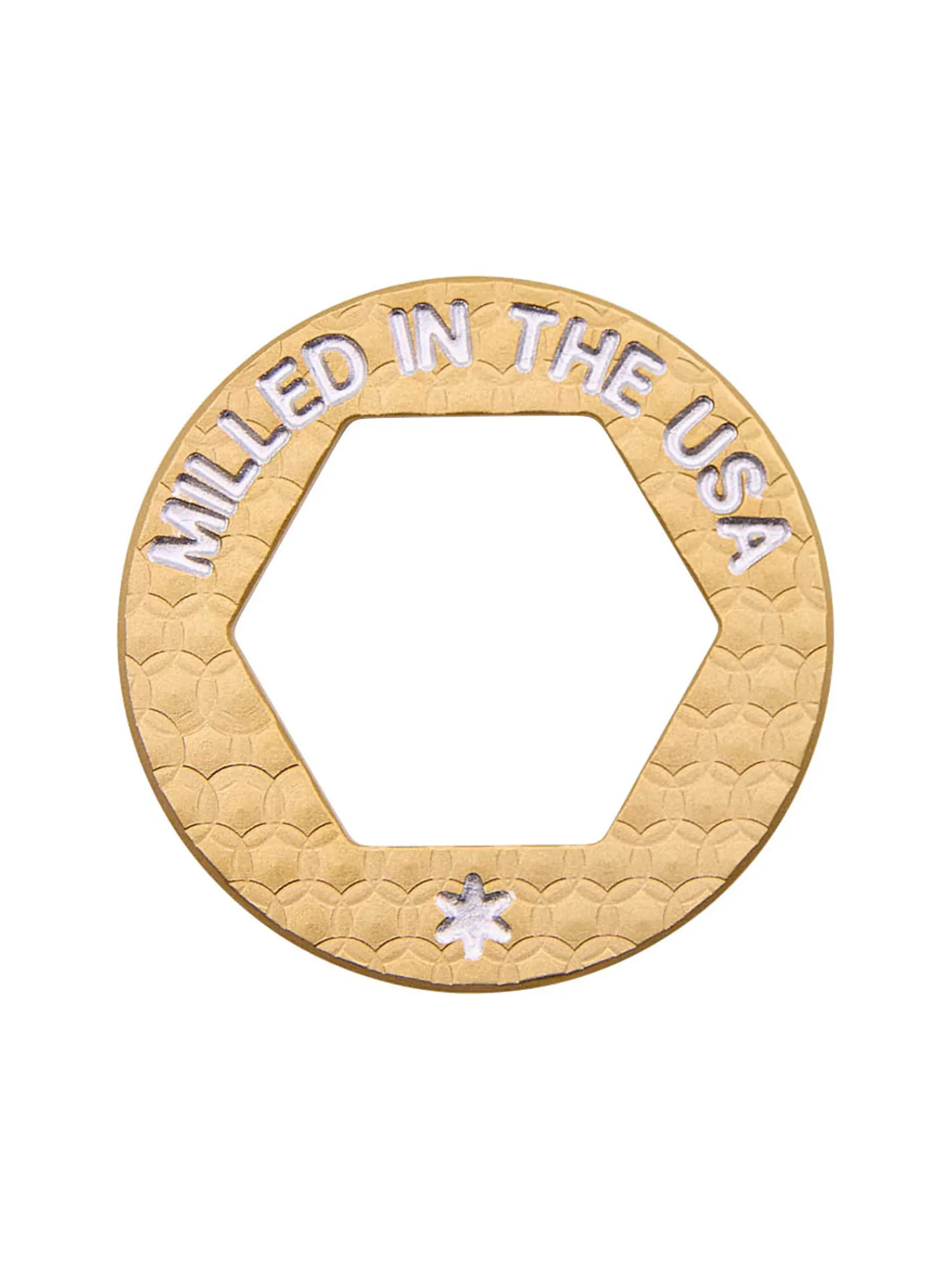 Bettinardi Ball Markers|Divot Tools|Bettipalooza Open Hex Ball Marker - Brass
