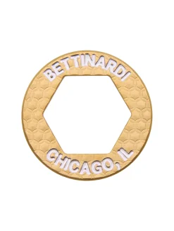 Bettinardi Ball Markers|Divot Tools|Bettipalooza Open Hex Ball Marker - Brass